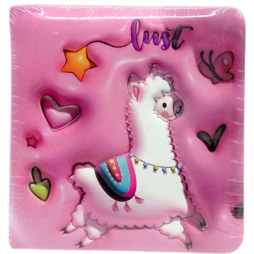 Блокнот 3D 10х9,5 см "Лама" (РОЖЕВИЙ)  мініатюра фото 1