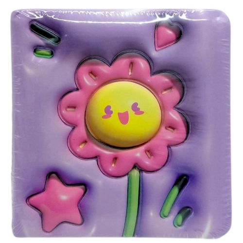 Блокнот 3D 10х9,5 см "Квіти" (БУЗКОВИЙ)  мініатюра фото 1