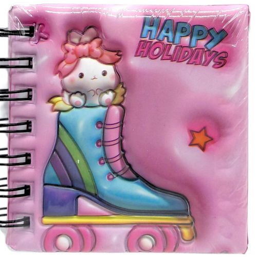 Блокнот 3D на пружине 10Х9,5 см "Кролик" (РОЗОВЫЙ)  мініатюра фото 1