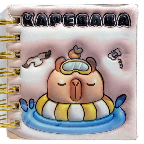 Блокнот 3D на пружині 10Х9,5 см "Капібара" (ВИД 3)  мініатюра фото 1