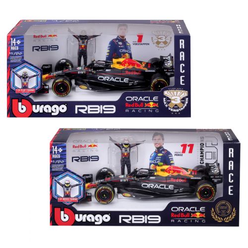 Автомодель з фігуркою - Red Bull Racing RB19 (1:24)  мініатюра фото 1