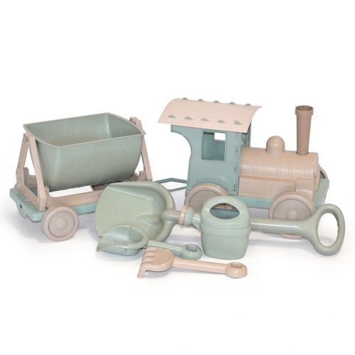 Поїзд-конструктор з пісочним набором №1 (75×25×25 см, рухомі елементи)  мініатюра фото 1