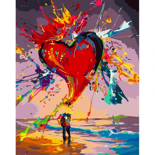 Картина по номерах "Яскраве кохання" 40х50 см  мініатюра фото 1