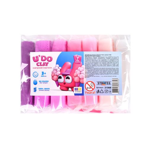 Набір для ліплення "UʼDO Clay: Пінкі"  мініатюра фото 1