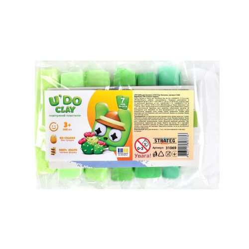 Набір для ліплення "UʼDO Clay: Кактусик"  мініатюра фото 1