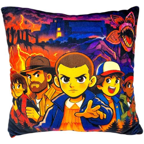 Подушка з принтом "Дивні дива" 30х30 см  мініатюра фото 1