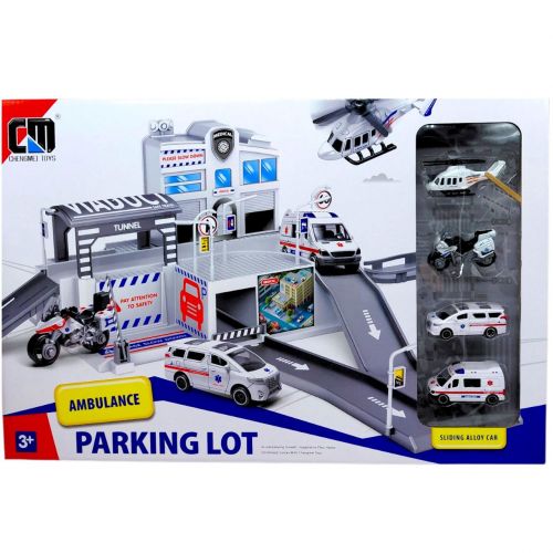 Набір "Автопаркінг з машинами швидкої допомоги"  мініатюра фото 1