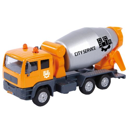Машинка з металевими елементами "БЕТОНОЗМІШУВАЧ" (світло, звук)  мініатюра фото 1