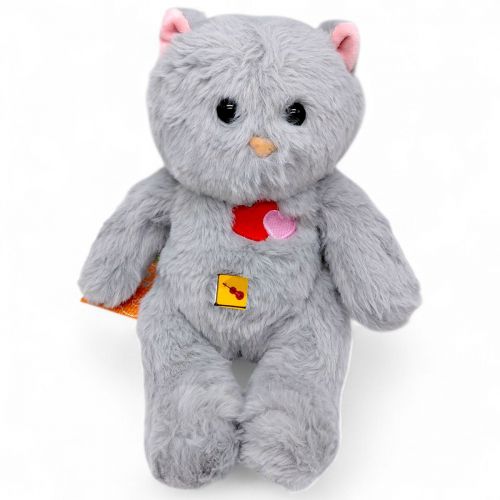 Мʼяка іграшка "Кошеня  Victory" 29 см (СІРА)  мініатюра фото 1