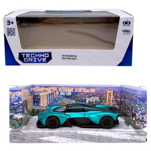 Автомодель - ASTON MARTIN VALKYRIE 2024 (БІРЮЗОВИЙ)  мініатюра фото 1
