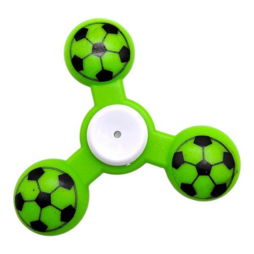 СпІнер обʼємний футбольний мяч (ЗЕЛЕНИЙ)  мініатюра фото 1