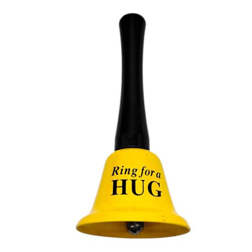 Дзвіночок довгий "HUG" 12,5 см (ЖОВТИЙ)  мініатюра фото 1