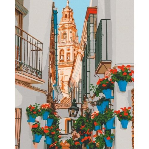 Картина за номерами "Сонячна Іспанія" 40х50 см  мініатюра фото 1