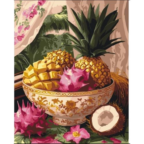 Картина за номерами "Тропічні дари" 40х50 см  мініатюра фото 1