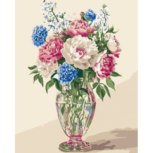 Картина за номерами "Букет польових квітів" 40х50 см  мініатюра фото 1