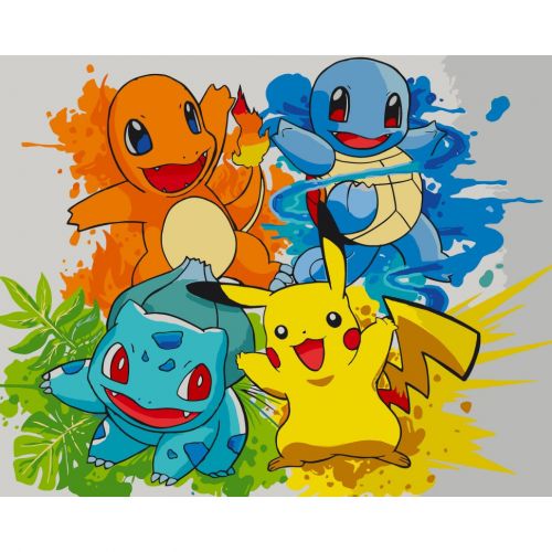Картина за номерами "Покемони" 40x50 см  мініатюра фото 1