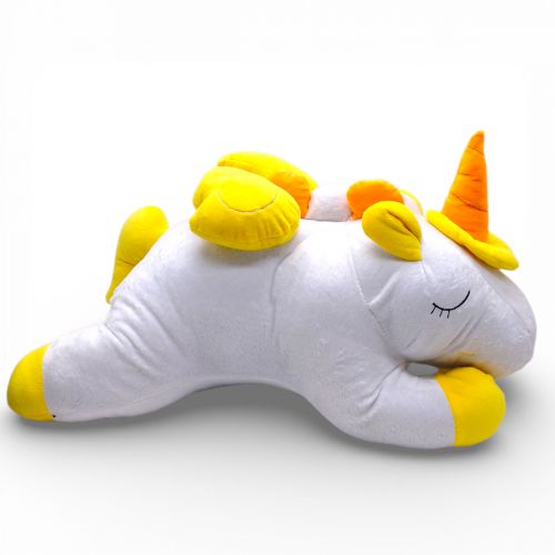 Мʼяка іграшка "Чарівний єдиноріг", білий+жовтий  мініатюра фото 1