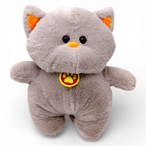 Мʼяка іграшка "Кіт Пуховичок" 34 см (СІРИЙ)  мініатюра фото 1