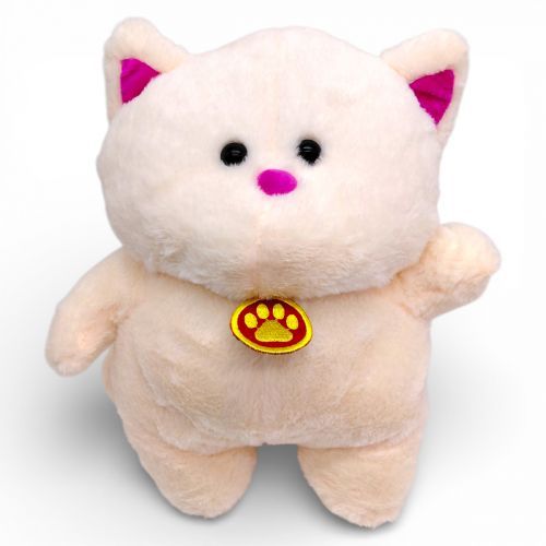 Мʼяка іграшка "Кіт Пуховичок" 34 см (КРЕМОВИЙ)  мініатюра фото 1