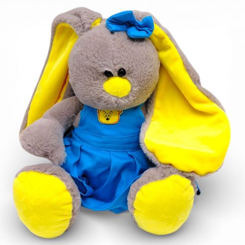 Мяка іграшка Зайка Соня 35 см (СІРИЙ)  мініатюра фото 1