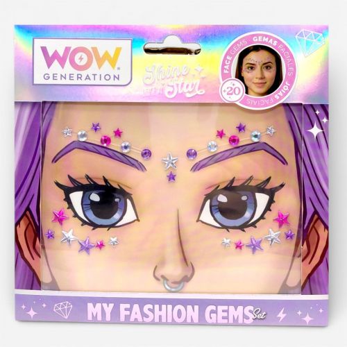 Набір стразів для обличчя МІС, (ФІОЛЕТОВІ)  мініатюра фото 1