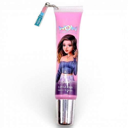 Блиск для губ із шармом "МІС" (РОЖЕВИЙ)  мініатюра фото 1