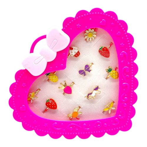 Набір дитячих кілечок Казковий настрій (МАЛИНОВИЙ)  мініатюра фото 1