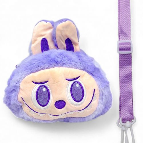 Мяка іграшка-сумочка "LABUBU/ЛАБУБУ" (БУЗКОВИЙ)  мініатюра фото 1