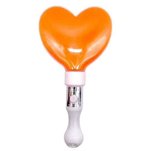 Іграшка зі світлом "СЕРЦЕ" 21 СМ (ПОМАРАНЧЕВЕ)  мініатюра фото 1