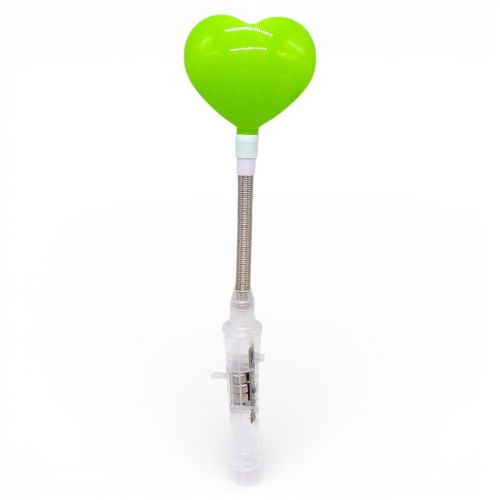 Іграшка зі світлом "Серце" 25,5 см (ЗЕЛЕНЕ)  мініатюра фото 1