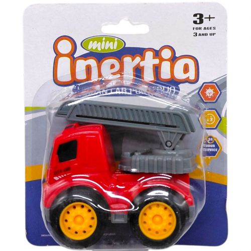 Машина будтехніка, інерційна на блістері (ЧЕРВОНА)  мініатюра фото 1