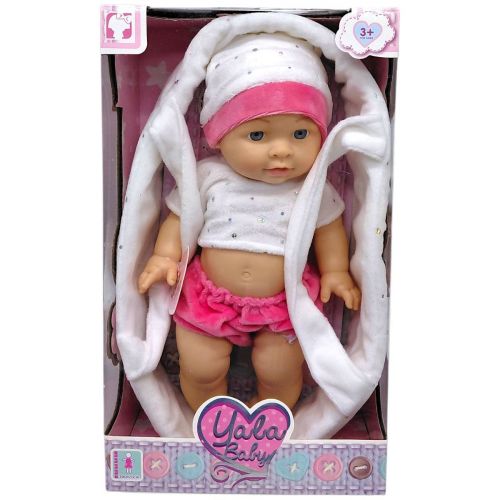 Пупс (висота 30 см, гумовий, кокон з ручками, знімний одяг, в коробці)  мініатюра фото 1