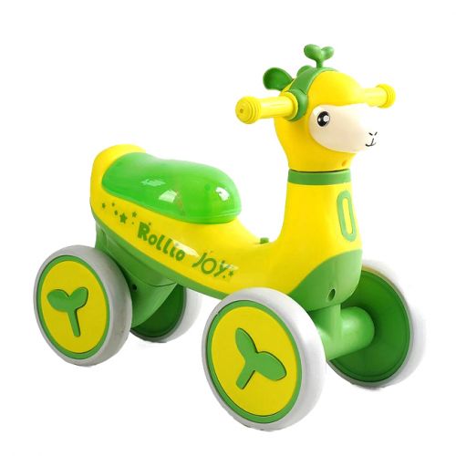 Велобіг JOY 4-х колісний (колеса PU, рама пластик, УКРАЇНСЬКЕ ОЗВУЧУВАННЯ та підсвічування) в коробці  мініатюра фото 1