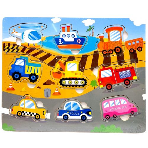 Вкладиші деревʼяні, 22,5х18 см (ТРАНСПОРТ)  мініатюра фото 1