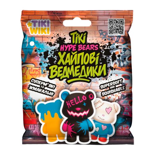 Іграшка-сквіш TIKI WIKI – ТІКІ ХАЙПОВІ ВЕДМЕДИКИ (у диспл. )  мініатюра фото 1