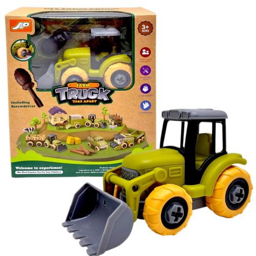 Ігровий набір (трактор, інструменти, аксесуари) у короб. 18,8*8,8*22,5см  мініатюра фото 1