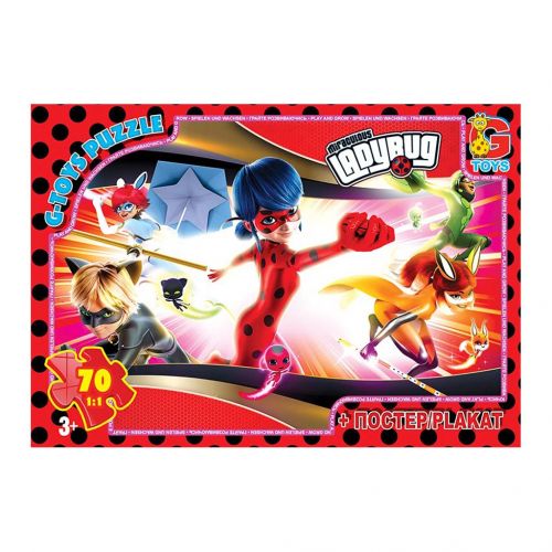 Пазли ТМ "G-Toys" із серії "Леді Баг", 70 ел  мініатюра фото 1