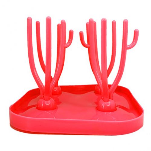 Сушка для дитячих пляшечок "Кактус" (червона)  мініатюра фото 1