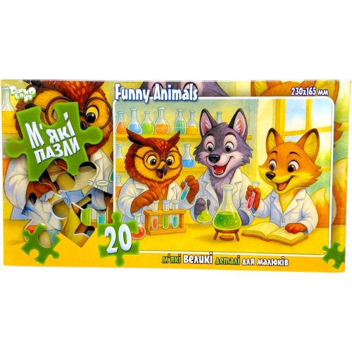 МʼЯКІ ПАЗЛИ 20 ЕЛЕМЕНТІВ (ЛАБОРАТОРІЯ)  мініатюра фото 1