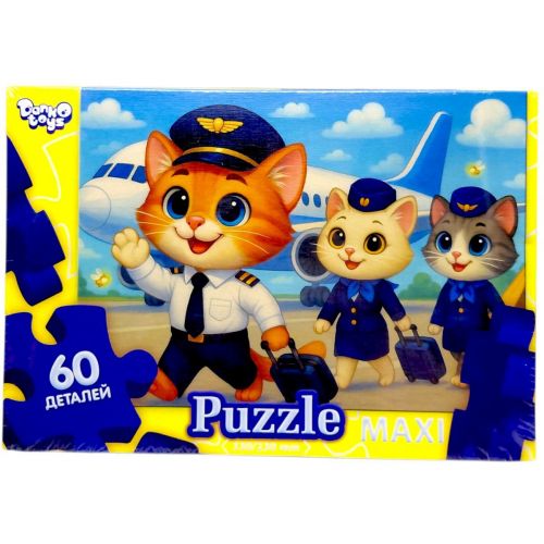 МАКСІ ПАЗЛИ 60 ЕЛЕМЕНТІВ (АВІА КОТИ)  мініатюра фото 1
