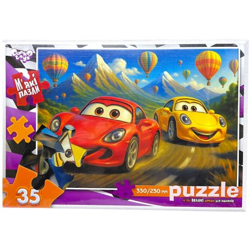 ДИТЯЧІ МʼЯКІ ПАЗЛИ 35 ЕЛЕМЕНТІВ (ТАЧКИ)  мініатюра фото 1