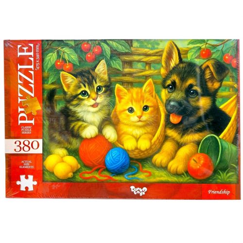 ПАЗЛИ, 380 ЕЛЕМЕНТІВ (ПУХНАСТІ ДРУЗІ)  мініатюра фото 1