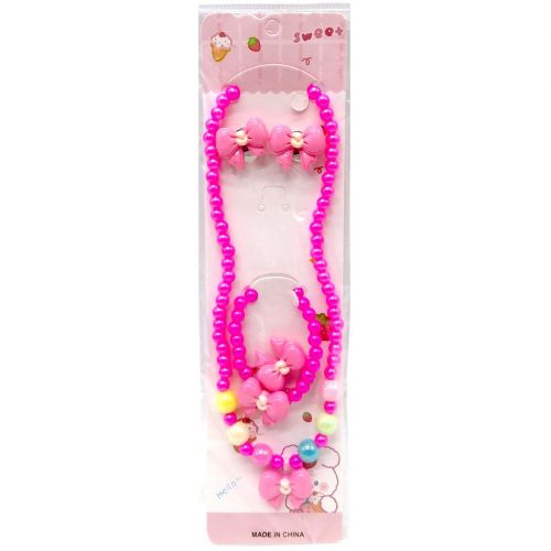 Набір біжутерії дитячий:браслет+кільце+буси+сережки (38803)  мініатюра фото 1