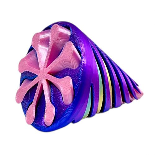 Іграшка рухлива 3D "Конус спіральний"35г 7*5см (мікс)  мініатюра фото 1