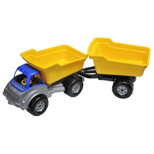 Авто "Самоскид" 32 см.  з причіпом  мініатюра фото 1