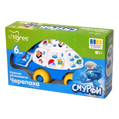 Іграшка розвиваюча "Черепаха", СМУРФИ  мініатюра фото 1