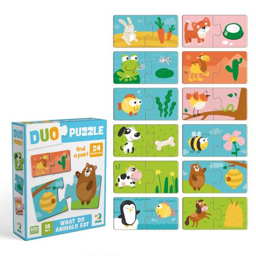 Пазл ДУО «Хто що їсть»  мініатюра фото 1