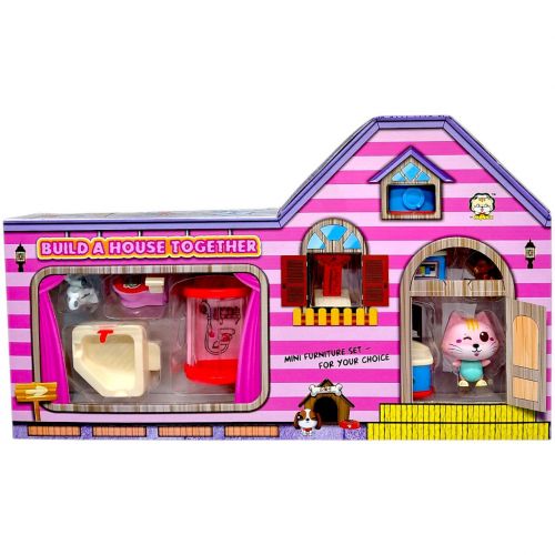 Набір кімната іграшкова з меблями (РОЖЕВА)  мініатюра фото 1