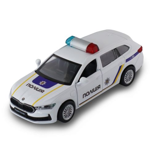 Автомодель – SKODA SUPERB COMBI iV ПОЛІЦІЯ  мініатюра фото 1