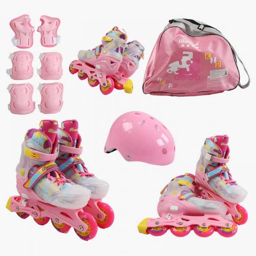 Ролики размер 35-38(6) колеса PU, d – 9 см, алюминиевая рама, подсветка колес, подшипник ABEC-7, в коробке  мініатюра фото 1